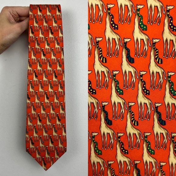 Brooks Brothers Other - Brooks Brothers Giraffe With Tie Printed Tie